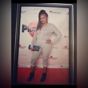 Silver Blinged Out Jumpsuit